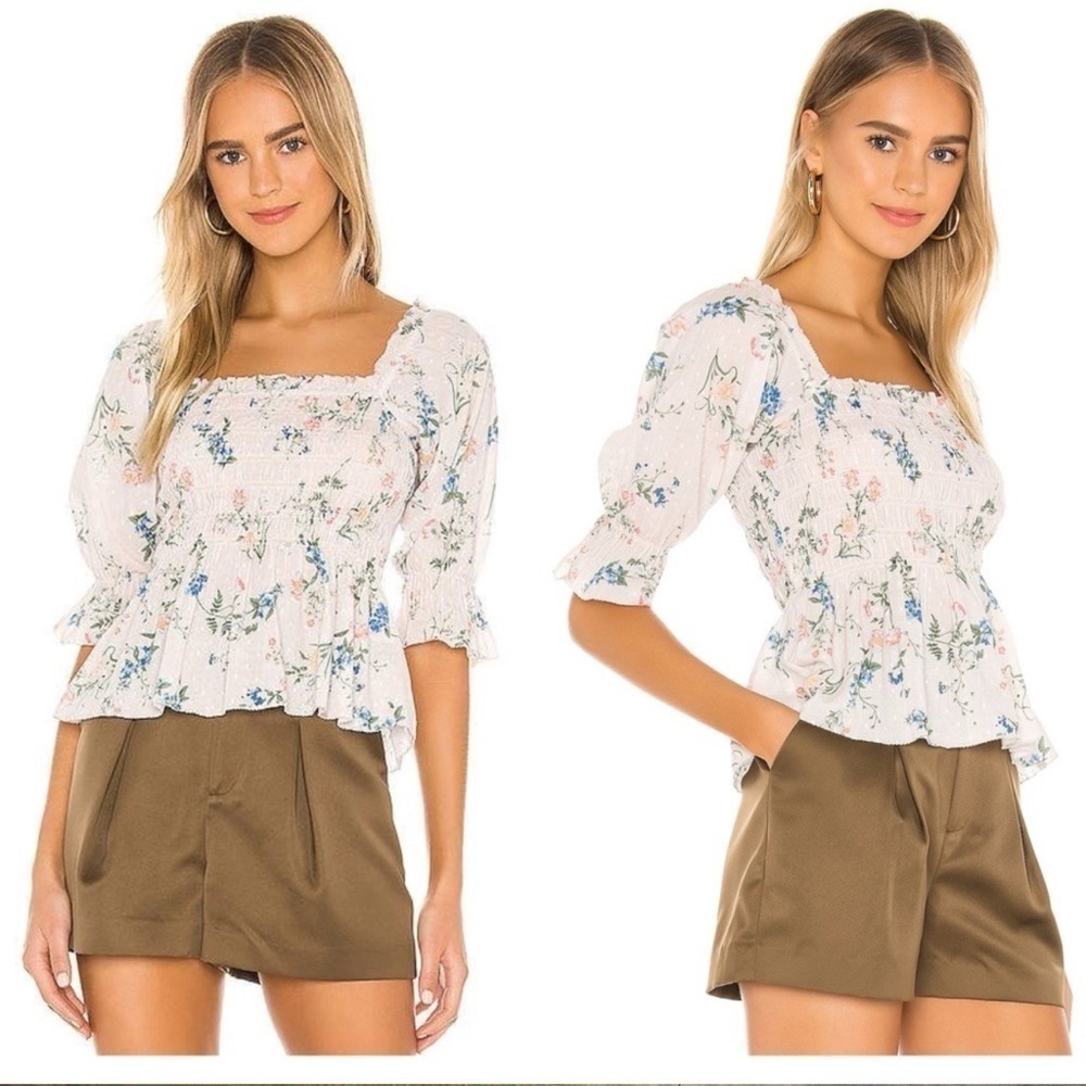 SAYLOR Clover Blouse In Blush